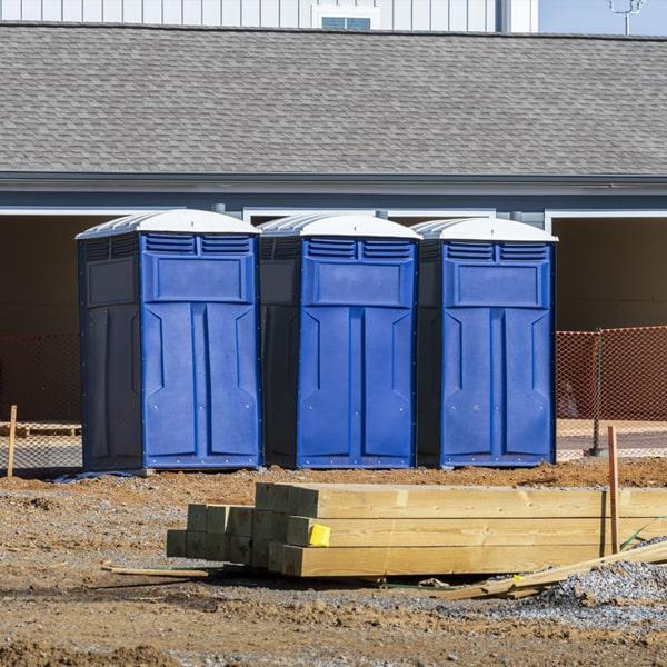 Heavy-duty construction site porta potty in Niles, Michigan