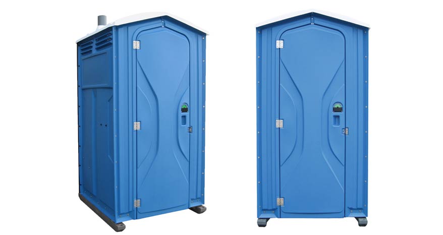 Long-term porta potty units on site in Niles, Michigan